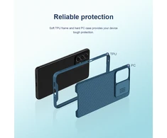 Nillkin CamShield Pro Armored Camera Protector Samsung Galaxy A73 dėklas telefonui juodos spalvos