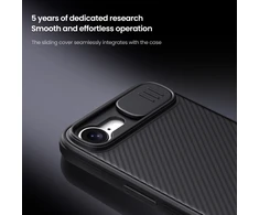 Nillkin CamShield PRO Hard Apple iPhone 16e dėklas telefonui juodos spalvos