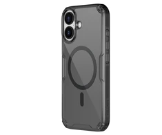 Nillkin Nature TPU Pro Magnetic dėklas suderinamas su MagSafe skirtas Apple iPhone 17 – Translucent juodos spalvos