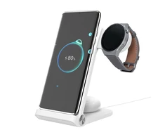 Nillkin PowerTrio 3in1 belaidis įkroviklis Samsung Watch baltos spalvos