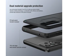 Nillkin Super Frosted Shield Pro durable Samsung Galaxy A73 dėklas telefonui raudonos spalvos
