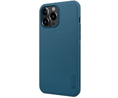 „Nillkin Super Frosted Shield“ sutvirtintas dėklas, skirtas „Apple iPhone 13 Pro Max“, mėlynos spalvos