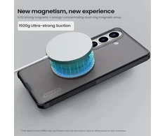 Nillkin Super Frosted PRO Magnetic dėklas skirtas Samsung Galaxy S26 Transparent Juodas