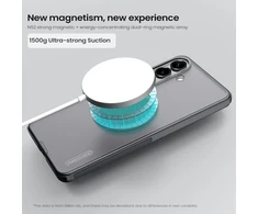 Nillkin Super Frosted PRO Magnetic dėklas skirtas Samsung Galaxy S26+ Transparent Juodas