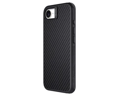 Nillkin Synthetic Fiber PRO Magnetic Hard dėklas skirtas Apple iPhone 16e juodos spalvos
