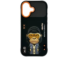 „Nimmy Cool&amp;Cute 2.0 Gorilla“ dėklas, skirtas „iPhone 17“ - Juodas