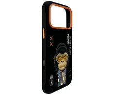„Nimmy Cool&amp;Cute 2.0 Gorilla“ dėklas, skirtas „iPhone 17 Pro“ - Juodas