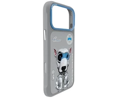 „Nimmy Cool&amp;Cute 2.0 Nag“ dėklas, skirtas „iPhone 17 Pro“ – pilkas