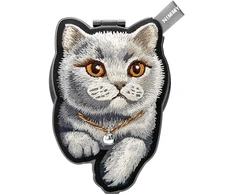 NIMMY magnetic hanger DENIM FASHION BRITISH SHORTHAIR CAT juodas