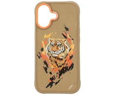 „Nimmy Tiger MagSafe“ dėklas, skirtas „iPhone 17“ – šviesiai rudas