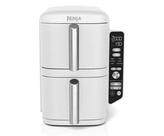 Karšto oro gruzdintuvė Ninja Double Stack XL, 2 lygių, 9,5 l, SL400EU, balta