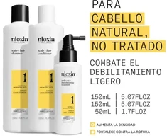 Nioxin Sistema 1 – Kit - Tratamiento Para Cabello Natural Con Debilitamiento Leve 3 U