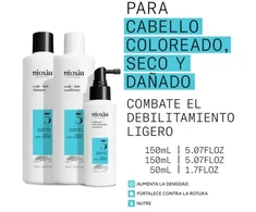 Nioxin Sistema 3 - Kit - Tratamiento Para Cabello Teñido Con Debilitamiento Leve 3 U