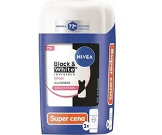 Nivea B&amp;W Invisible Clear Duo – kietųjų antiperspirantų rinkinys 50 ml