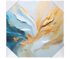 Nuotraukų rėmelis Besk Drobė su 3D spauda, 50x50 cm, Abstrakcija 2
