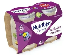 Nutriben Daržovės su kalakutiena 2x 190g