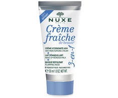 Nuxe, Kreminis grožio kremas, drėkinamasis, kreminis, makiažo valiklis pienelis – putlinanti kaukė 3 viename, 30 ml