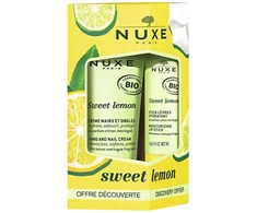 Set Nuxe: Sweet Lemon, Moisturizing, Hand Kreminis, 30 ml + Sweet Lemon, Lūpų balzamas, 4 g