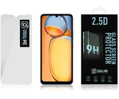 OBAL:ME 2.5D stiklo ekrano apsauga telefonui Xiaomi Redmi 13C 4G Poco C65, permatomas grūdintas stiklas