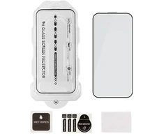 OBAL:ME 5D stiklinis ekrano apsauginis su aplikatoriumi Apple iPhone 15/16 Juodas