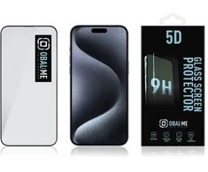 OBAL:ME 5D grūdintas stiklas telefonui iPhone 15 Pro juodas
