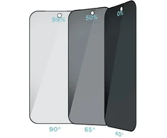OBAL:ME 5D grūdintas stiklas telefonui iPhone 18 Pro (privatumo efektas)