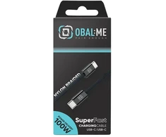 OBAL:ME Super Fast USB-C/USB-C pintas kabelis 100W 1m Juodas