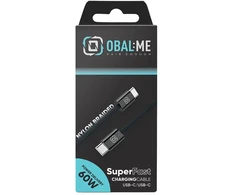 OBAL:ME Super Fast USB-C/USB-C pintas cabel 60W 1m Juodas