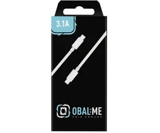 OBAL:ME Fast Charge USB-C/USB-C kabelis 1m baltos spalvos