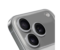 OBAL:ME kameros apsauga skirta Apple iPhone 17 Pro/17 Pro Max Sidabrinis