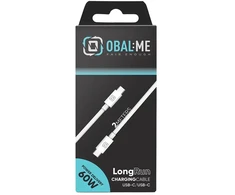 OBAL:ME LongRun USB-C/USB-C kabelis 60W 2m Baltas