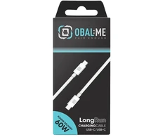 OBAL:ME LongRun USB-C/USB-C kabelis 60W 1m Baltas