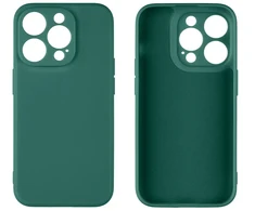 Dark OBAL:ME matinis TPU dėklas, skirtas Apple iPhone 15 Pro tamsiai žalias