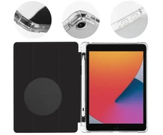 OBAL:ME MistyTab dėklas planšetiniam kompiuteriui Apple iPad 10.2 2019/2020/2021 juodos spalvos