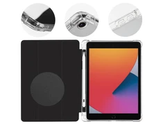 OBAL:ME MistyTab dėklas planšetiniam kompiuteriui Apple iPad 10.2 2019/2020/2021 juodos spalvos