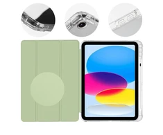 OBAL:ME MistyTab dėklas skirtas Apple iPad 10.9 2022/11 2025 šviesiai žalios spalvos