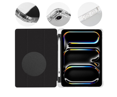 OBAL:ME MistyTab dėklas skirtas Apple iPad Air 4 (2020)/iPad Pro 11 (1/2/3/4) juodos spalvos
