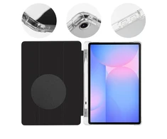 OBAL:ME MistyTab dėklas skirtas Samsung Galaxy Tab S10 Lite/S9/S9 FE/S10 FE Juodas