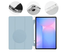 OBAL:ME MistyTab dėklas skirtas Samsung Galaxy Tab S10 Lite/S9/S9 FE/S10 FE Light Mėlyna