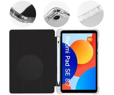 OBAL:ME MistyTab dėklas skirtas Xiaomi Redmi Pad SE 8.7 juodos spalvos