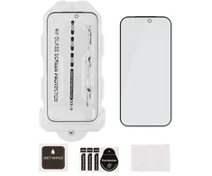 OBAL:ME Privacy 5D stiklinis ekrano apsauginis su aplikatoriumi Apple iPhone 17/17 Pro, juodas
