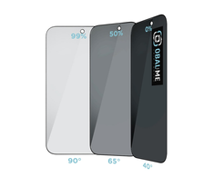 OBAL:ME Privacy 5D Apsauginis stiklas Screen Protector skirtas Apple iPhone 17/17 Pro Juodas