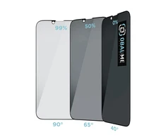 OBAL:ME Privacy 5D Apsauginis stiklas Screen Protector skirtas Apple iPhone 13 Pro Max/14 Plus juodos spalvos