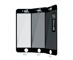 OBAL:ME Privacy 5D ekrano apsauga telefonui Apple iPhone 7/8/SE2020/SE2022 Juodas