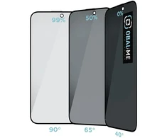 OBAL:ME Privacy 5D ekrano apsauga telefonui Apple iPhone 15 Pro Max Juodas