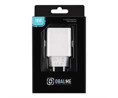 OBAL:ME Laidinis įkroviklis USB-A 18W baltos spalvos