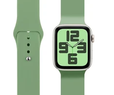 OBAL:ME silikoninė apyrankė skirta Apple Watch 42-49mm M-L žalios spalvos