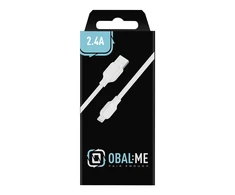 OBAL:ME Simple USB-A/Lightning kabelis 1m baltos spalvos