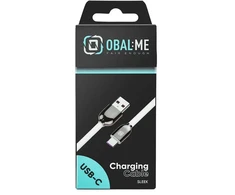 OBAL:ME Sleek USB-A/USB-C kabelis baltos spalvos