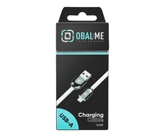 OBAL:ME Sleek USB-A/Lightning kabelis baltos spalvos